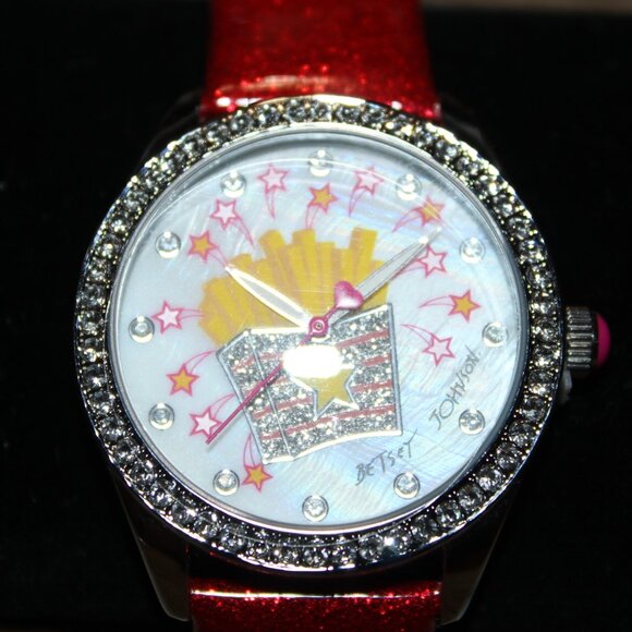 NEW WITH TAGS BETSEY JOHNSON WHIMSICAL FRENCH FRIES WATCH CUTE! FUN!! main image 5